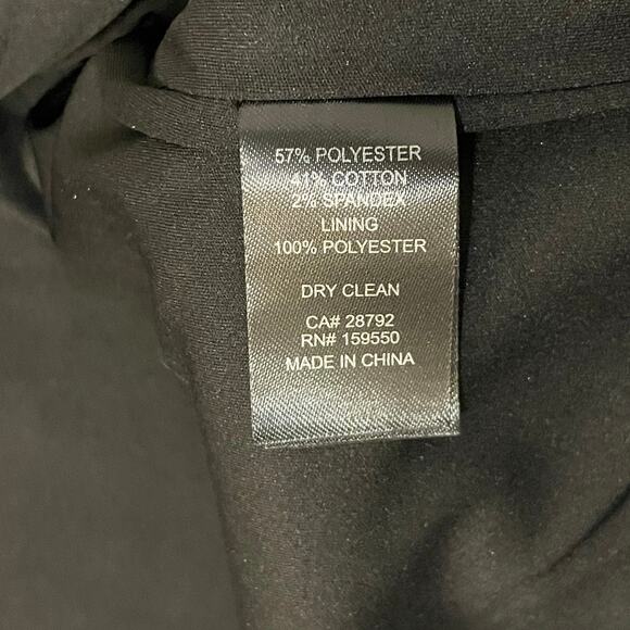 Carolina Belle Long Coat Plaid Houndstooth Classic Women's sz S White Black - Picture 11 of 12